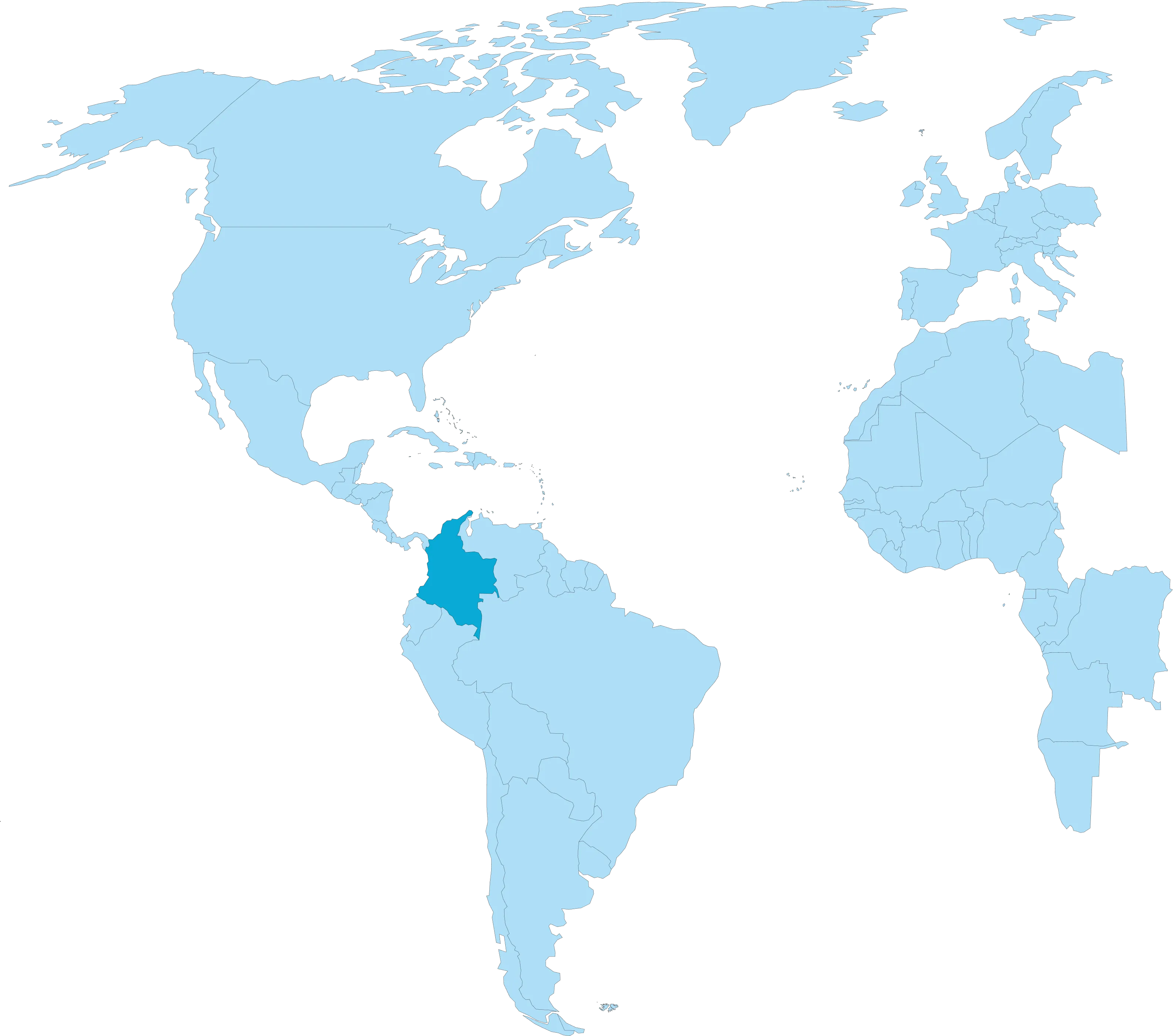 Mapa de Latinoamérica, presencia regional de Chiguiro Tec