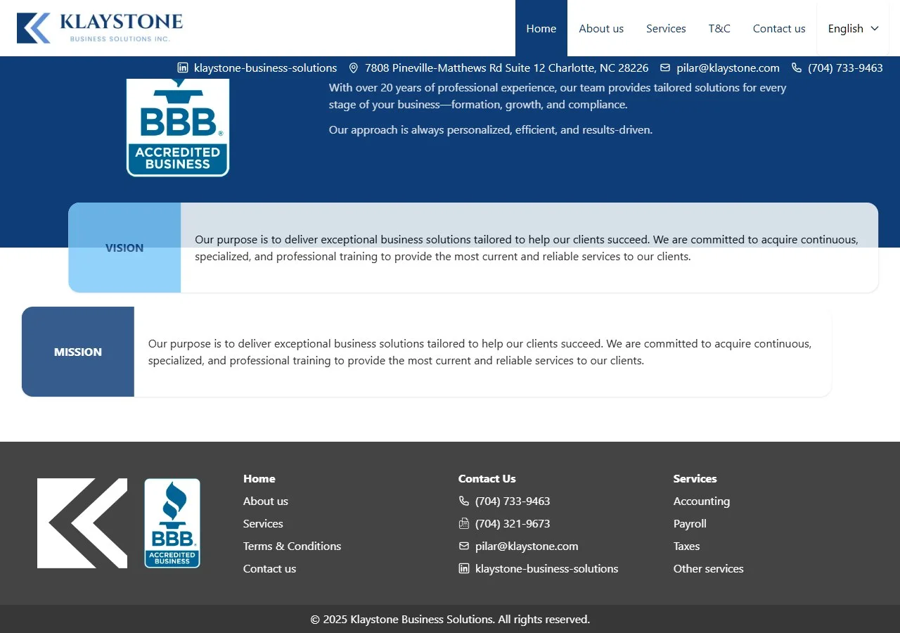Klaystone Business Solutions captura 2
