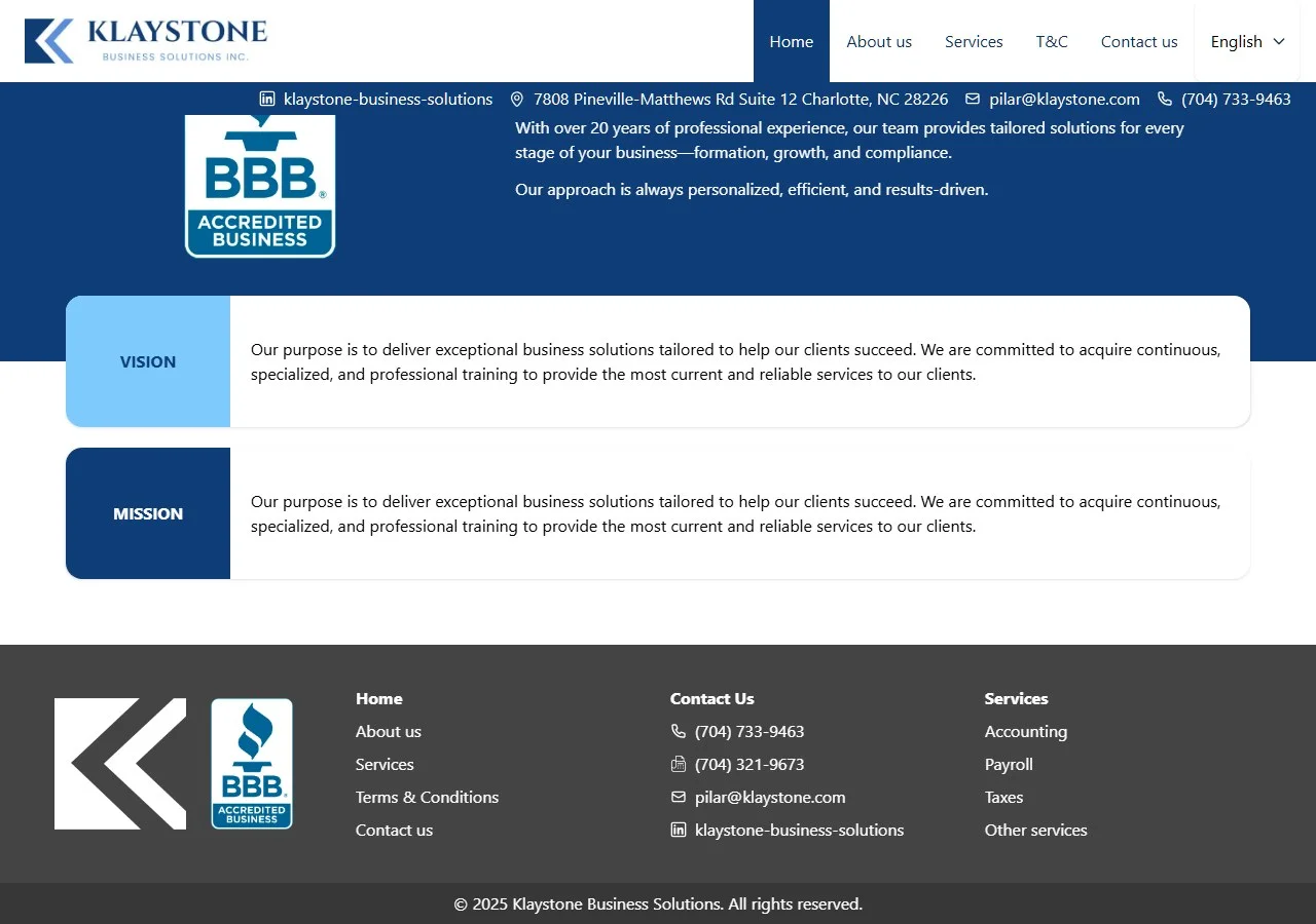 Klaystone Business Solutions captura 3